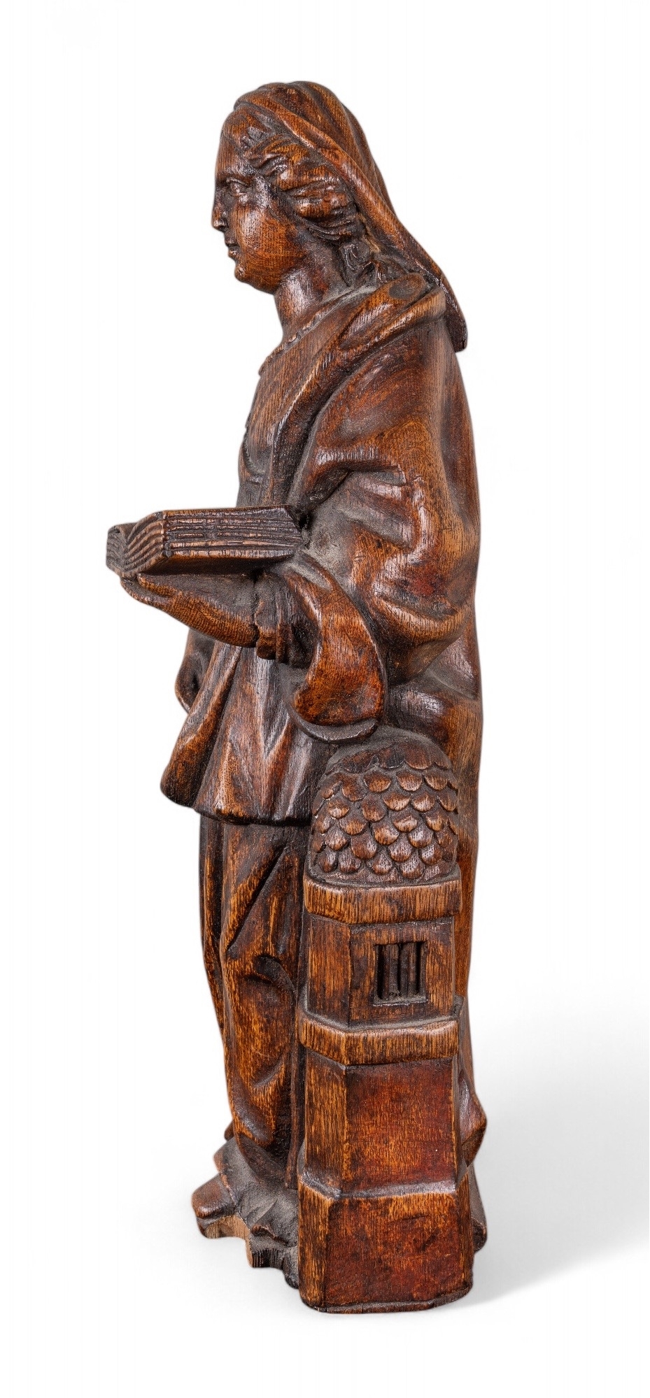 Flemish School 17th Century | Carved oak figure of Saint Barbara (17th ...