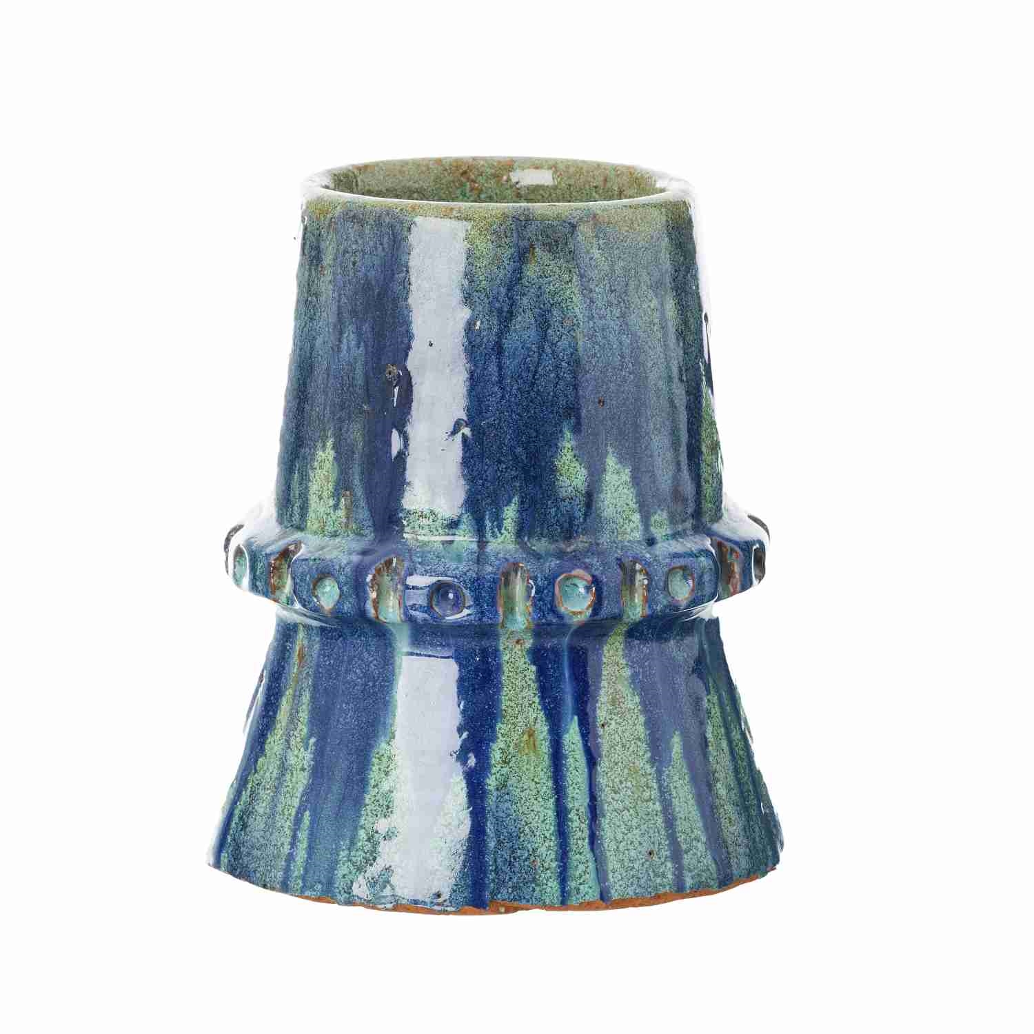 Artwork by Manuela Graça, Modernist ceramic vase, Made of Glazed Polychrome Ceramic