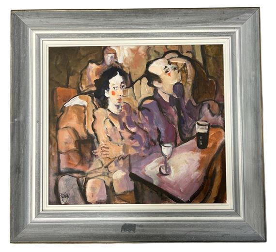 George Dunne | Pub Interior with Figures | MutualArt