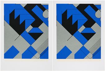 Geometrische Komposition - Otto Herbert Hajek