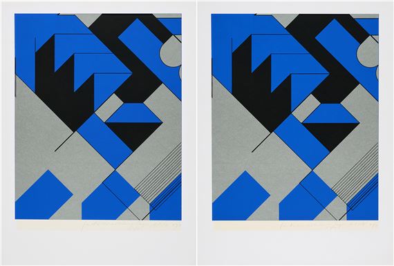 Geometrische Komposition - Otto Herbert Hajek