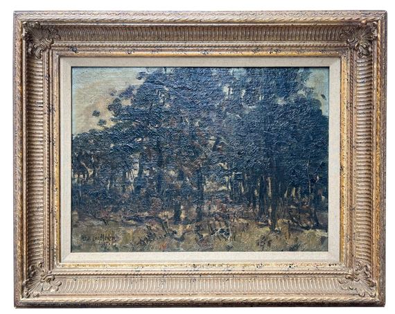 Studie van Berkenbomen - Jan Adam Zandleven