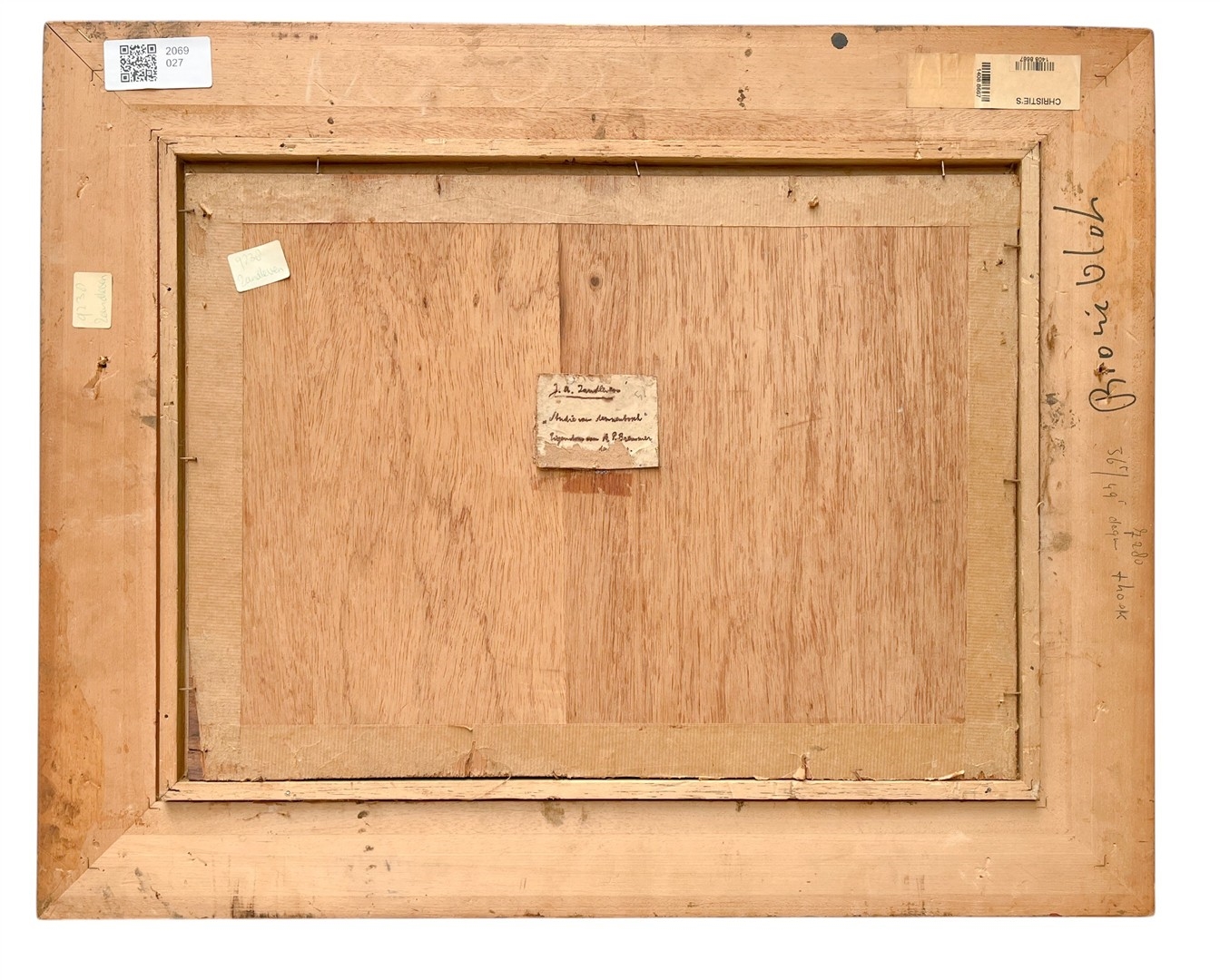 Artwork by Jan Adam Zandleven, Studie van Berkenbomen, Made of Olieverf Op Doek Op Paneel, Marouflé