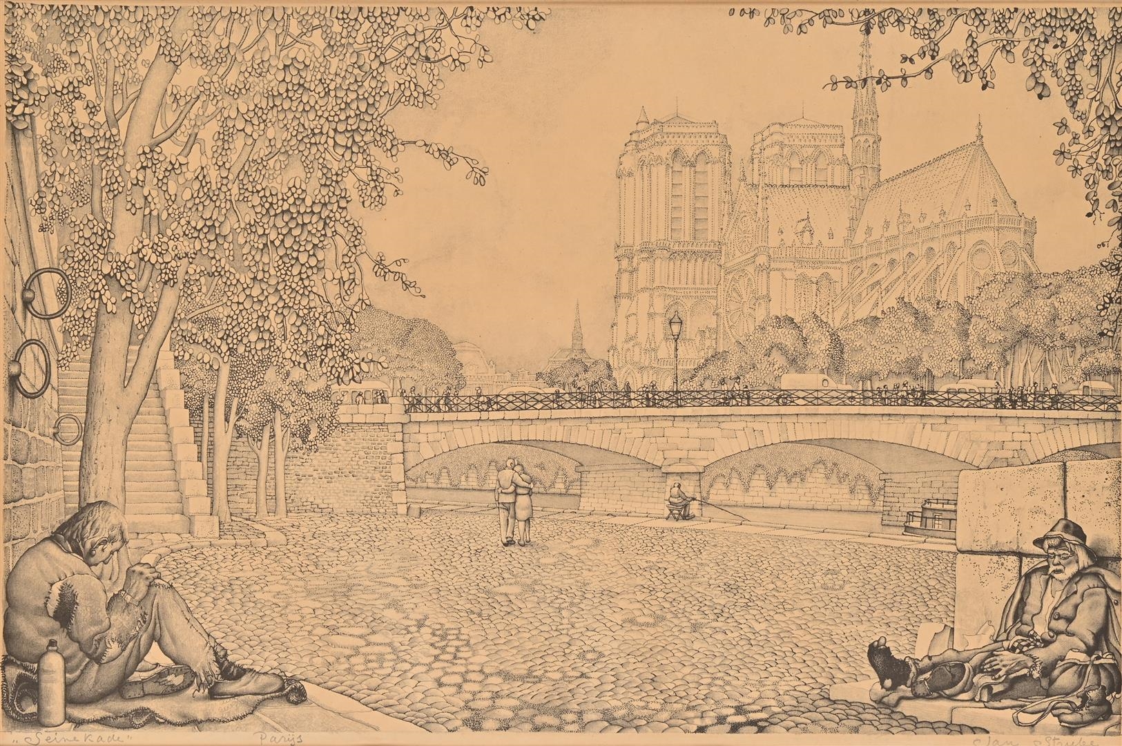 Jan Strube | Seine kade in Parijs | MutualArt
