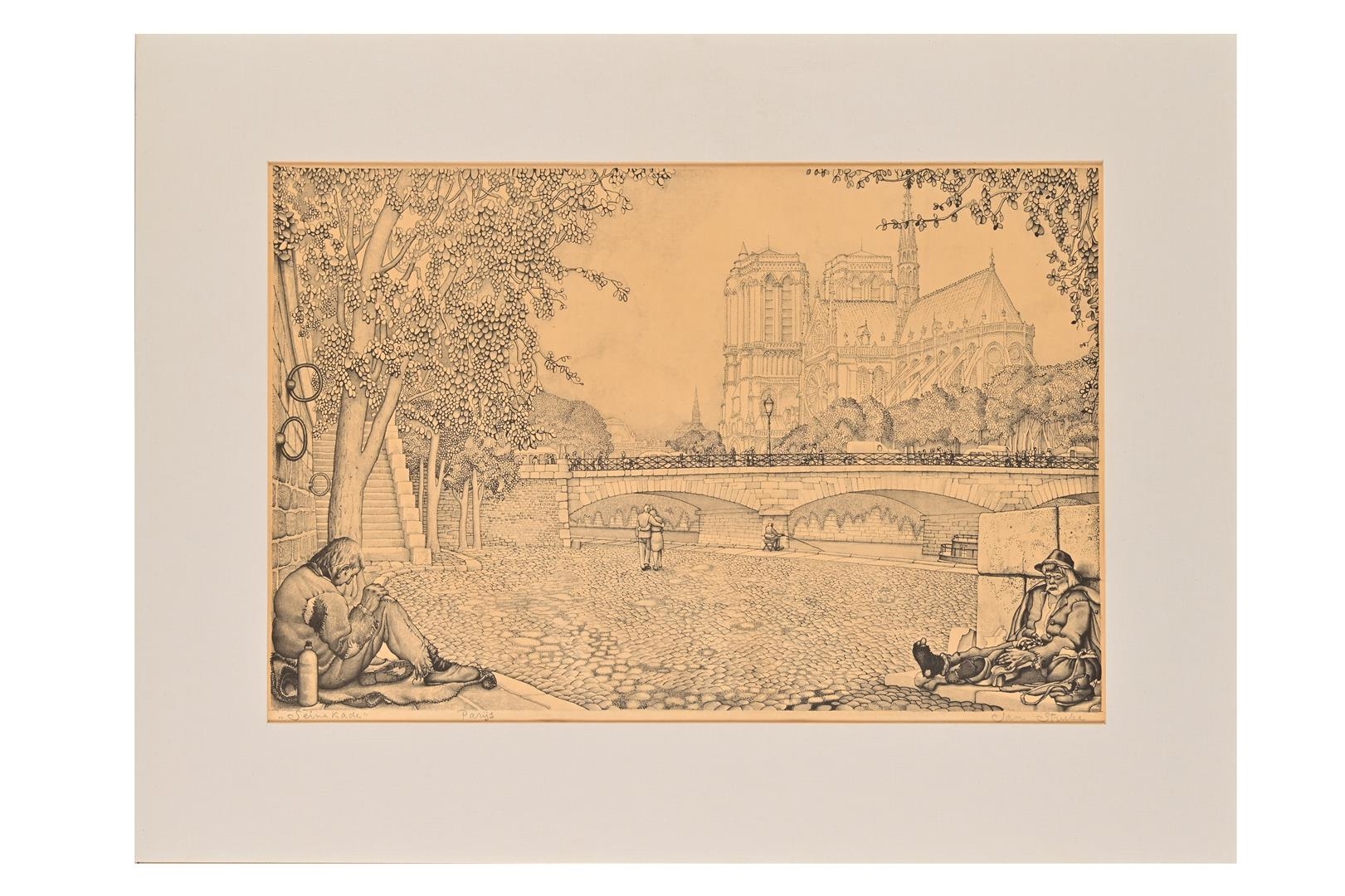 Jan Strube | Seine kade in Parijs | MutualArt