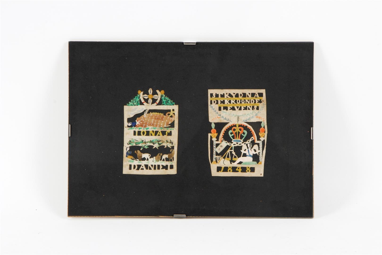 Artwork by Jan de Prentenknipper, Jonas - Daniel, Made of clippings