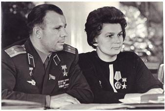 Yuri Gagarin and Valentina Tereshkova - Boris Evgenievich Vdovenko