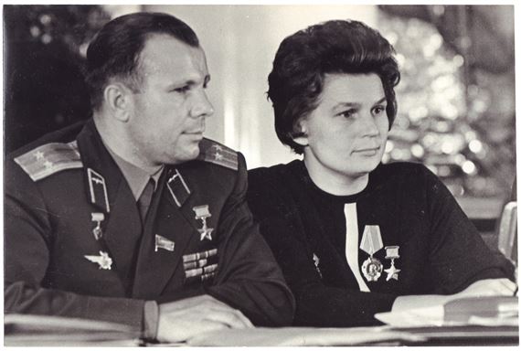 Yuri Gagarin and Valentina Tereshkova - Boris Evgenievich Vdovenko