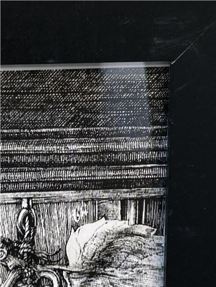 Artwork by Albrecht Dürer, St. Jerome in His Study, Made of Print