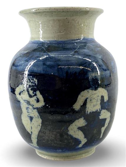Paul R. Smith | Blue and White Art Vase | MutualArt