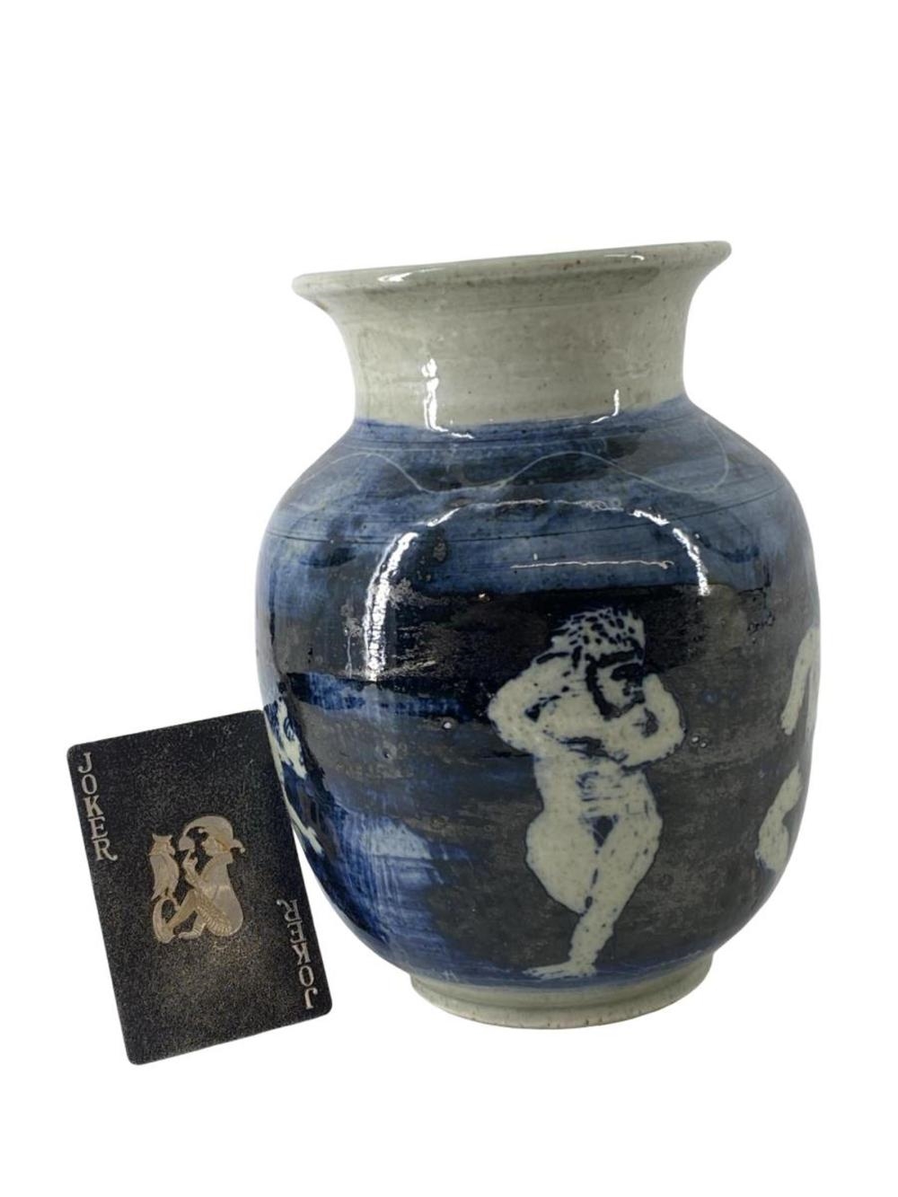 Paul R. Smith | Blue and White Art Vase | MutualArt