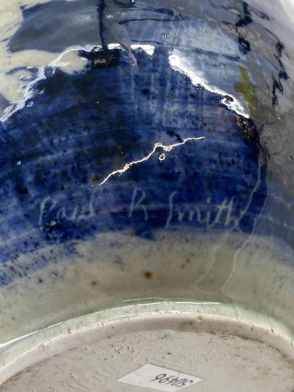 Paul R. Smith | Blue and White Art Vase | MutualArt