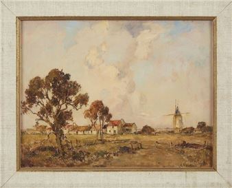 Landscape of Vendée - Ernest Germain Vauthrin