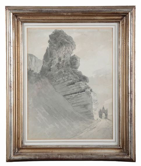 The rock which separated the Kingdom of Naples from Rome - William Henry Barnard