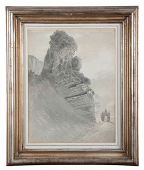 The rock which separated the Kingdom of Naples from Rome - William Henry Barnard