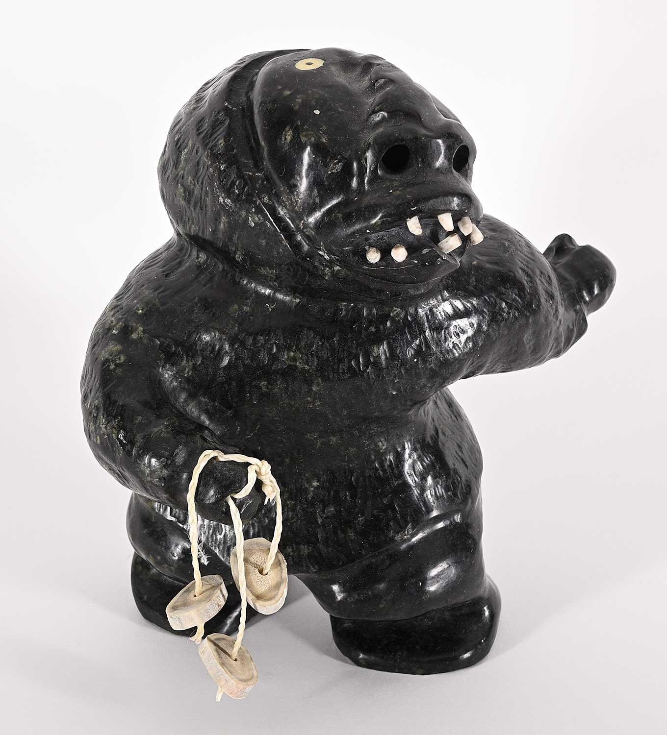 Wayne Puqiqnak | Untitled - Inuit Warrior with Bolas | MutualArt