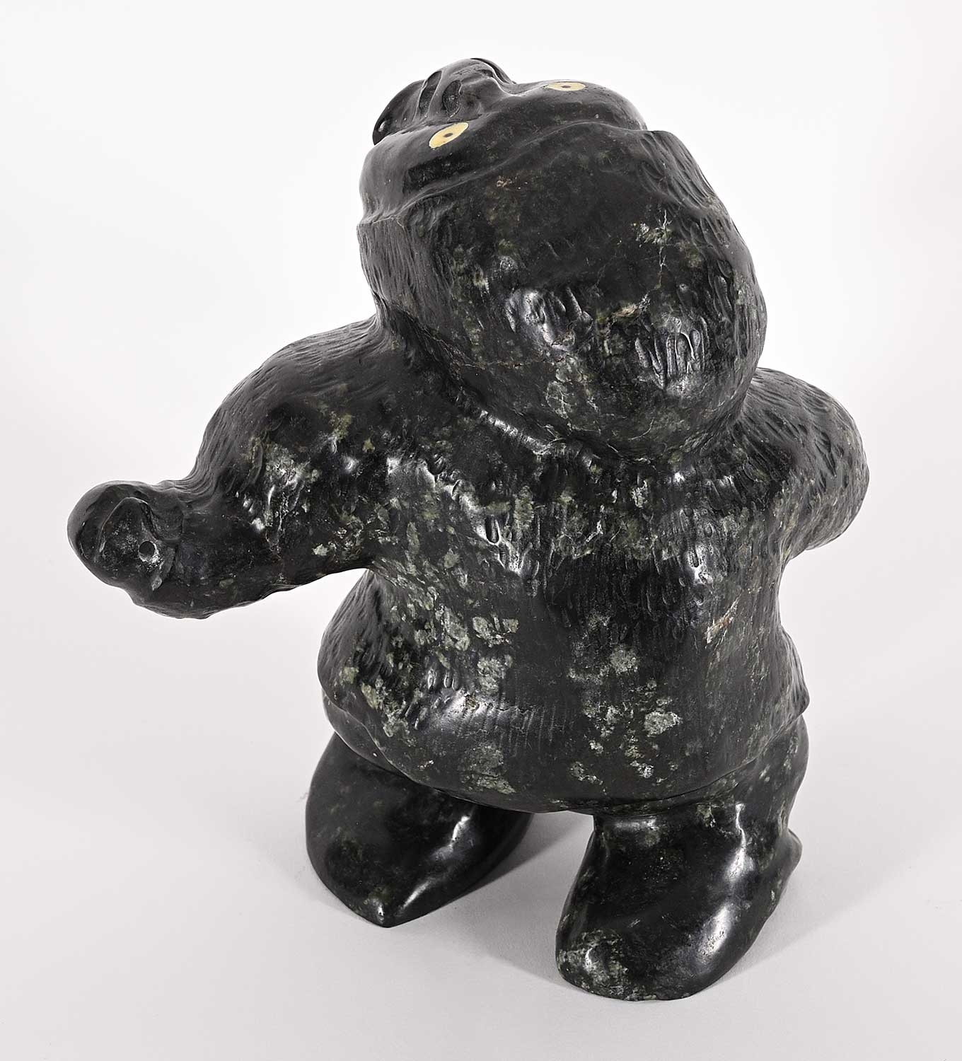 Wayne Puqiqnak | Untitled - Inuit Warrior with Bolas | MutualArt