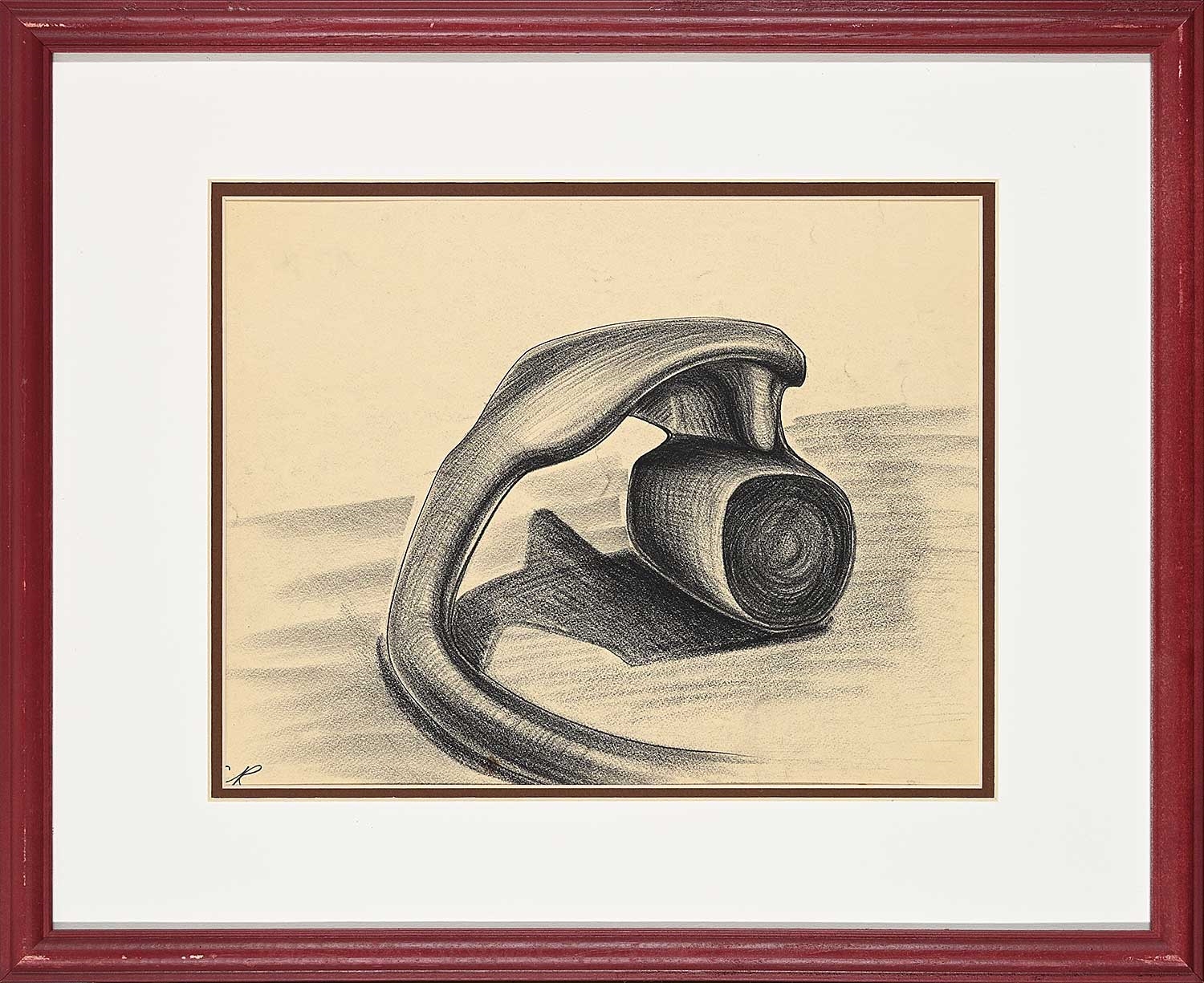 Artwork by Clifford Foard Robinson, Untitled - Form and Shadow Study, Made of Graphite On Paper