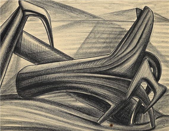 Untitled - Forms in Sand by Clifford Foard Robinson