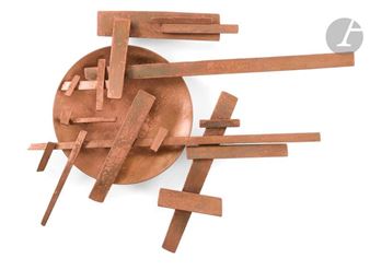 Probable maquette of Formes géométriques en mouvement sur fond de lune N° II - Nadia Léger