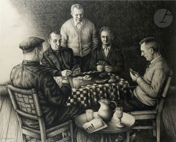 Georges Bauquier | The Card Game (1964) | MutualArt