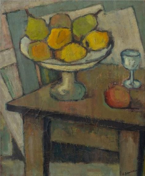 George Rene Sinicki | Still Life Scene of Pears | MutualArt