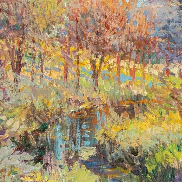 Artwork by Tom Talbot, Fabric, Made of Oil On Canvas