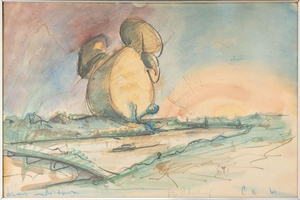 Claes Oldenburg | Proposed Colossal Monument for Battersea Park, London ...