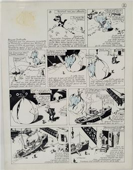 Moustache et trottinette - Edmond-François Calvo