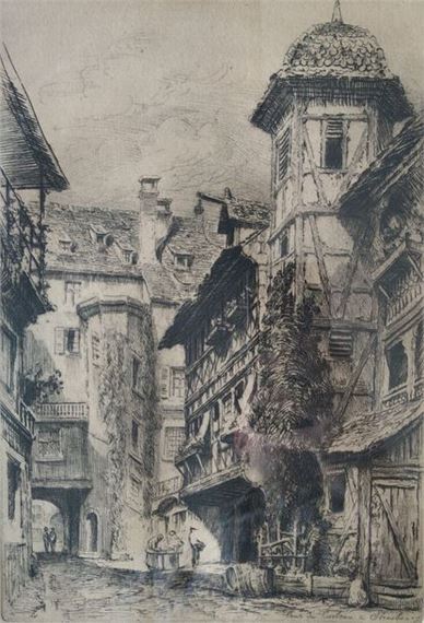 Charles Pinet | Cour du corbeau in Strasbourg | MutualArt