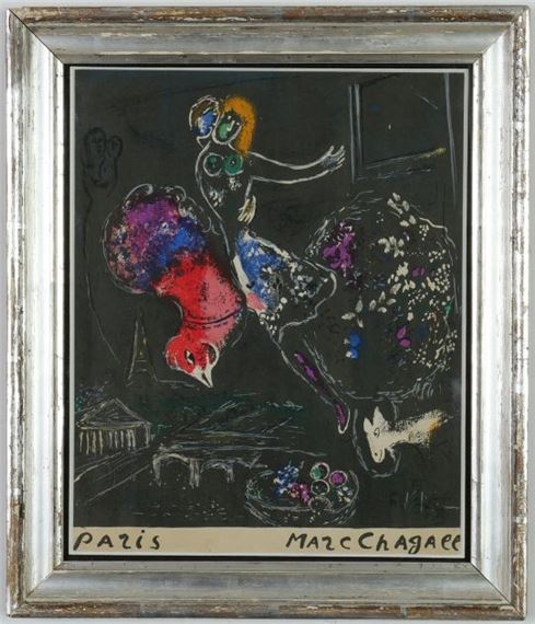 Marc Chagall | NIGHT IN PARIS (1954) | MutualArt