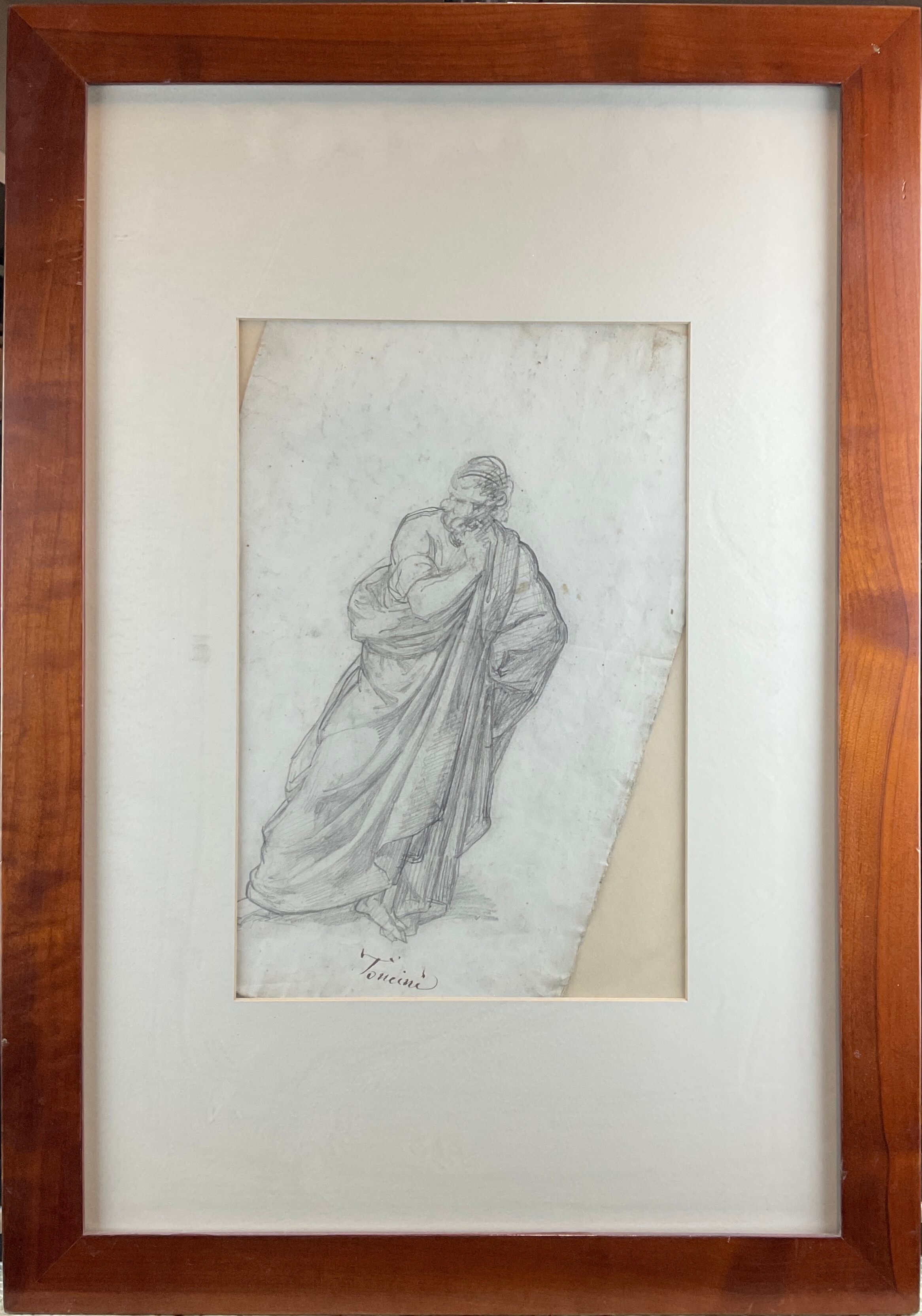 Artwork by Lorenzo Toncini, Filosofo, Made of pencil on paper