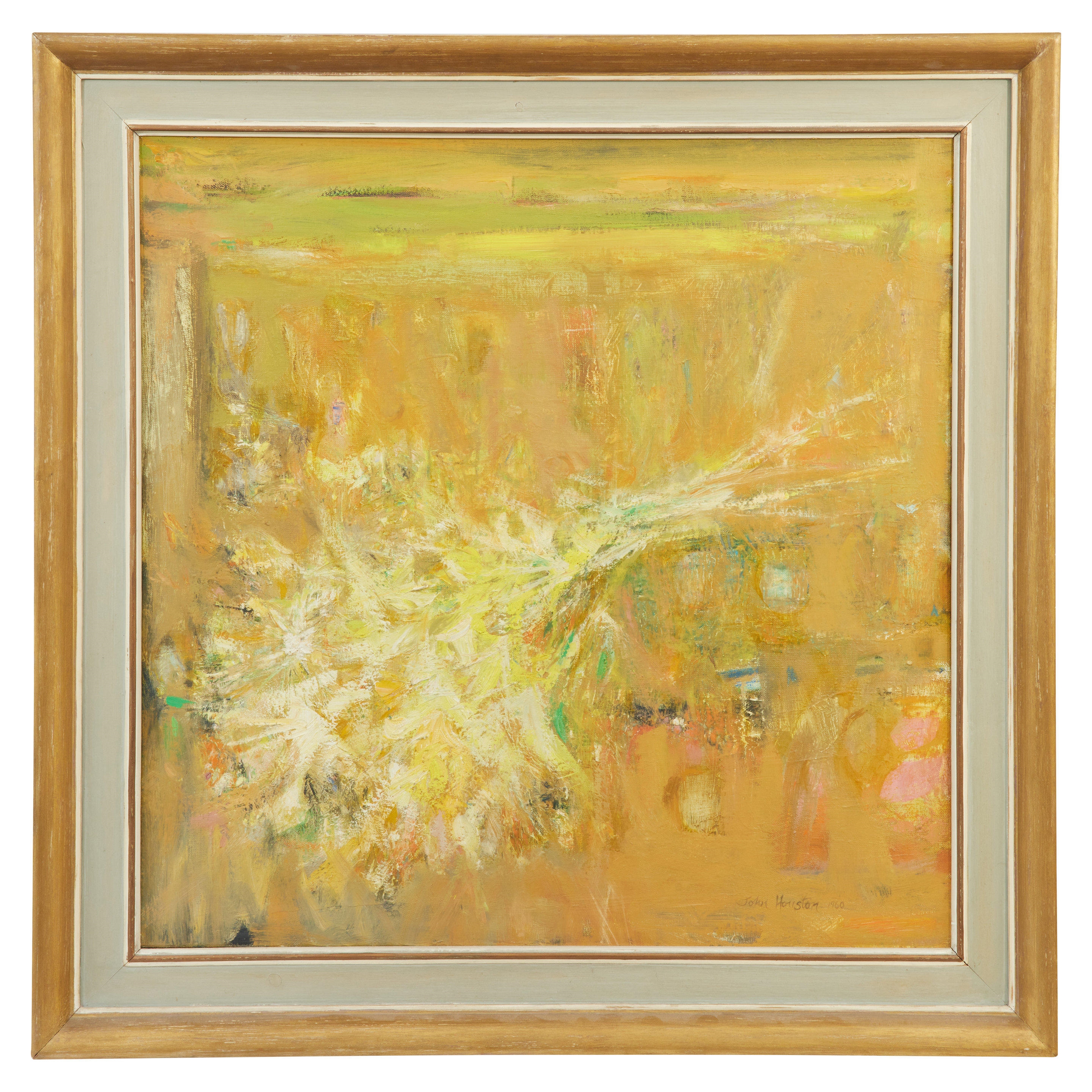 Artwork by John Houston, Flowers in the Sun, Made of oil on canvas