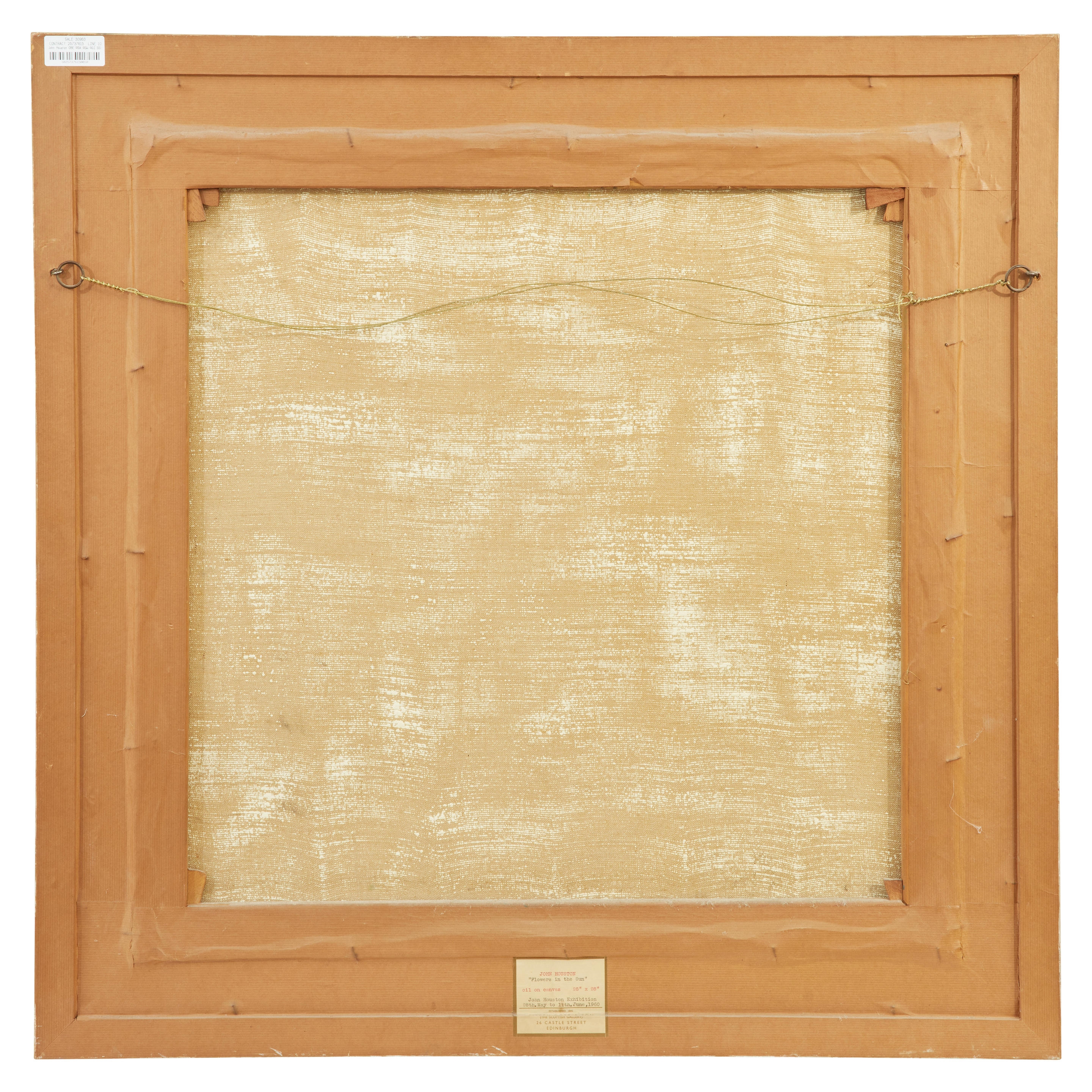 Artwork by John Houston, Flowers in the Sun, Made of oil on canvas