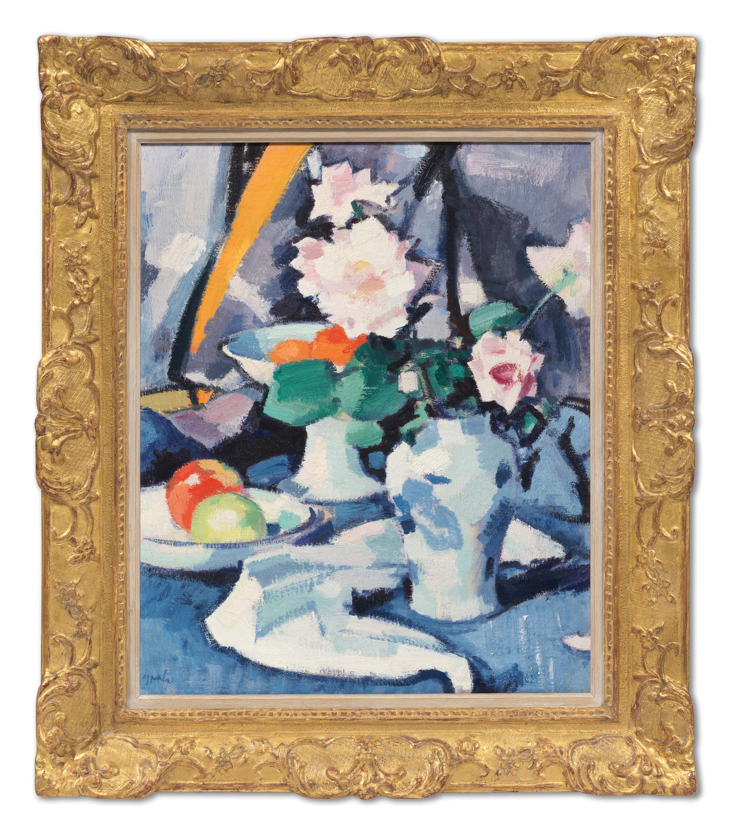 Samuel John Peploe | Japanese vase with pink roses | MutualArt