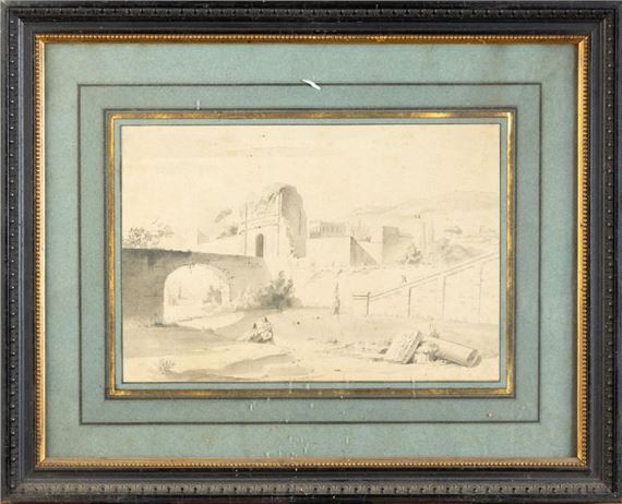 Lively landscape with ruins - Claude Victor  de Boissieu