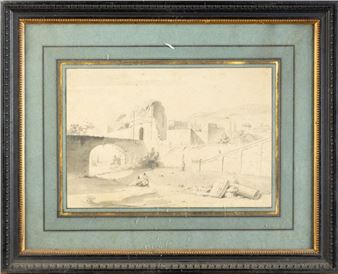 Lively landscape with ruins - Claude Victor  de Boissieu