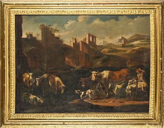 Suite of four Italian landscapes by Italian School, 17th Century, Late 17th century