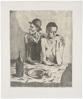 Le repas frugal, from: La Suite des Saltimbanques - Pablo Picasso