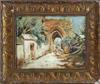 Landscape with a Figure on Horseback - Cecilio Pla y Gallardo