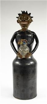 South Carolina Folk Pottery Figure - Marvin Bailey