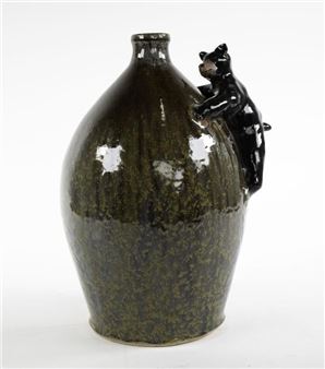 South Carolina Stoneware Bear Jug - Marvin Bailey