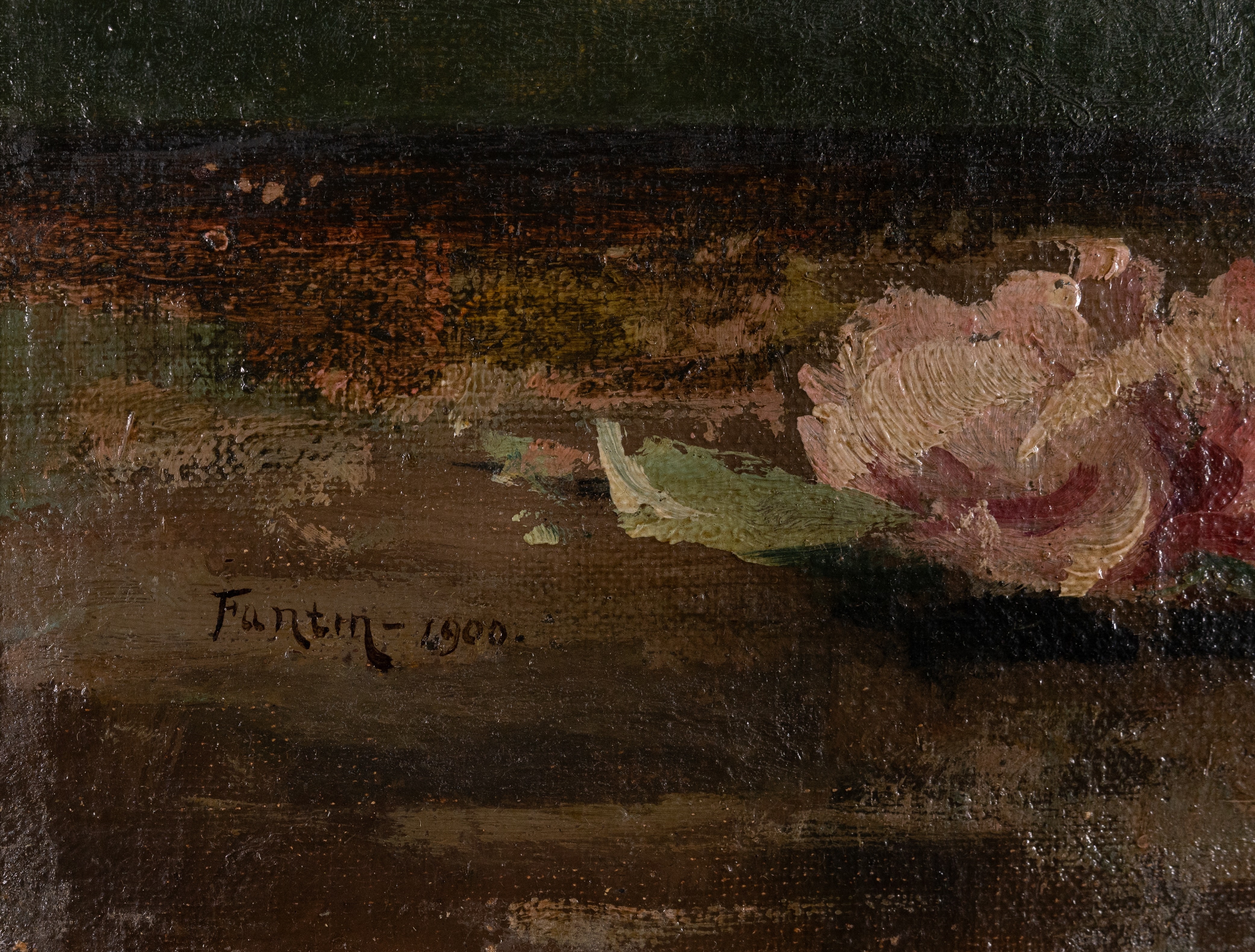 Artwork by Henri Fantin-Latour, Roses, Made of Oil On Canvas