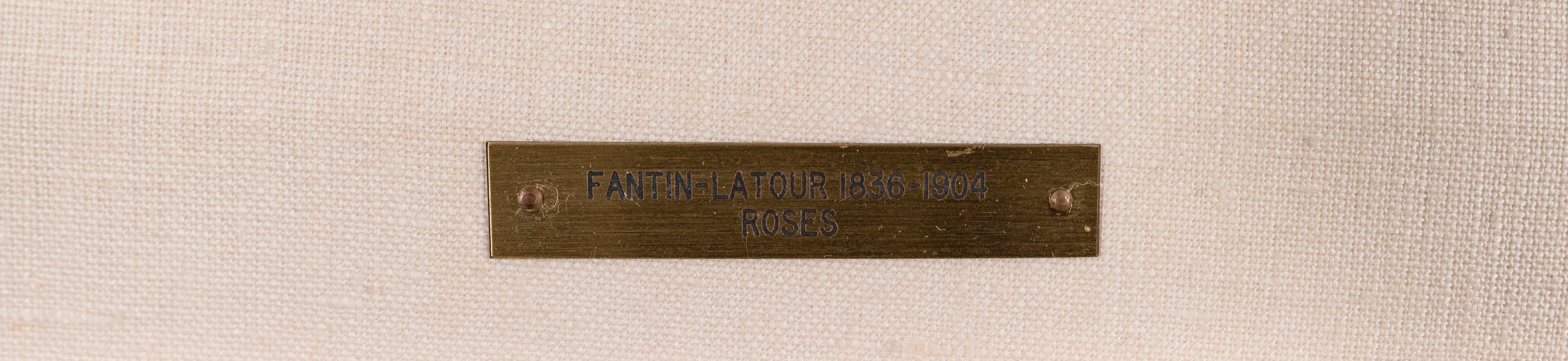 Artwork by Henri Fantin-Latour, Roses, Made of Oil On Canvas