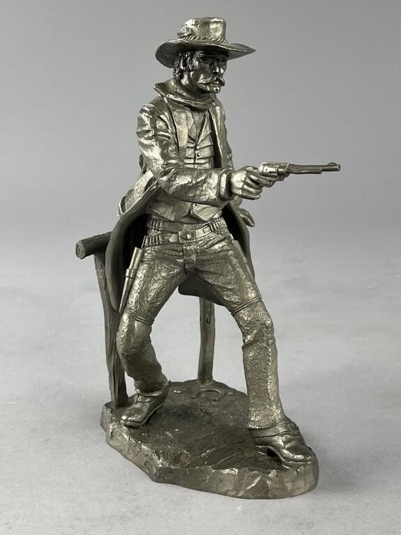 Artwork by Jim Ponter, The Gunfighter, Made of Pewter