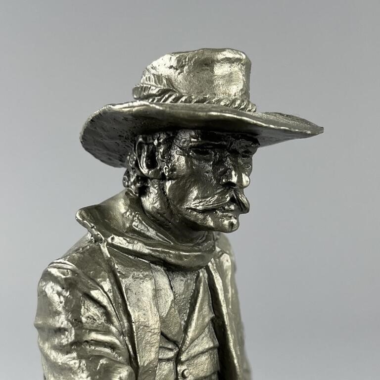 Artwork by Jim Ponter, The Gunfighter, Made of Pewter