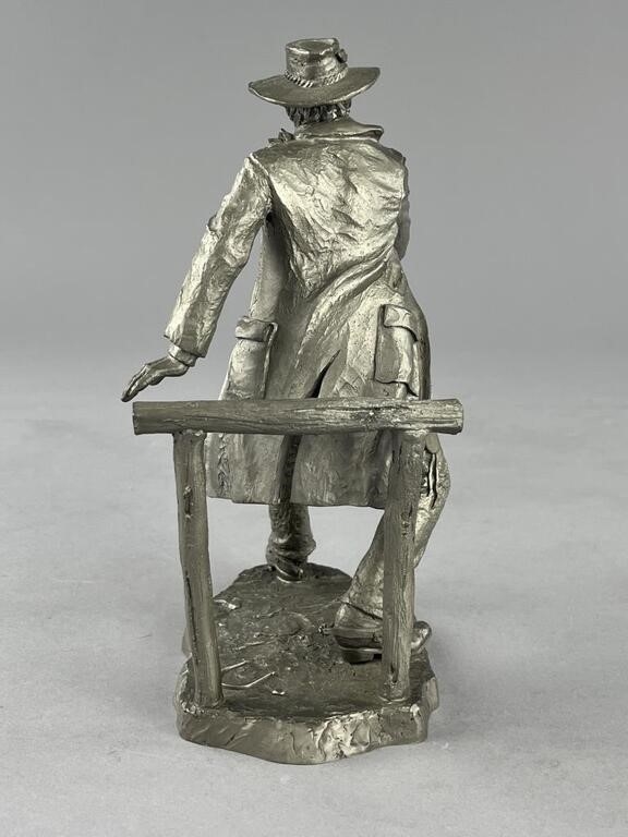 Artwork by Jim Ponter, The Gunfighter, Made of Pewter