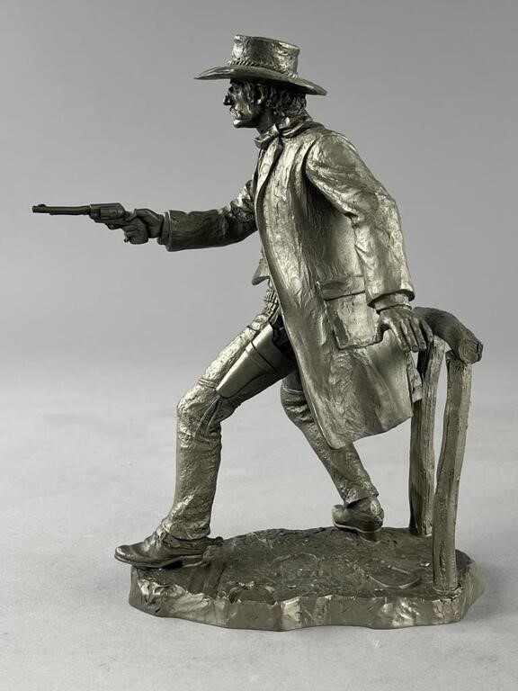 Artwork by Jim Ponter, The Gunfighter, Made of Pewter