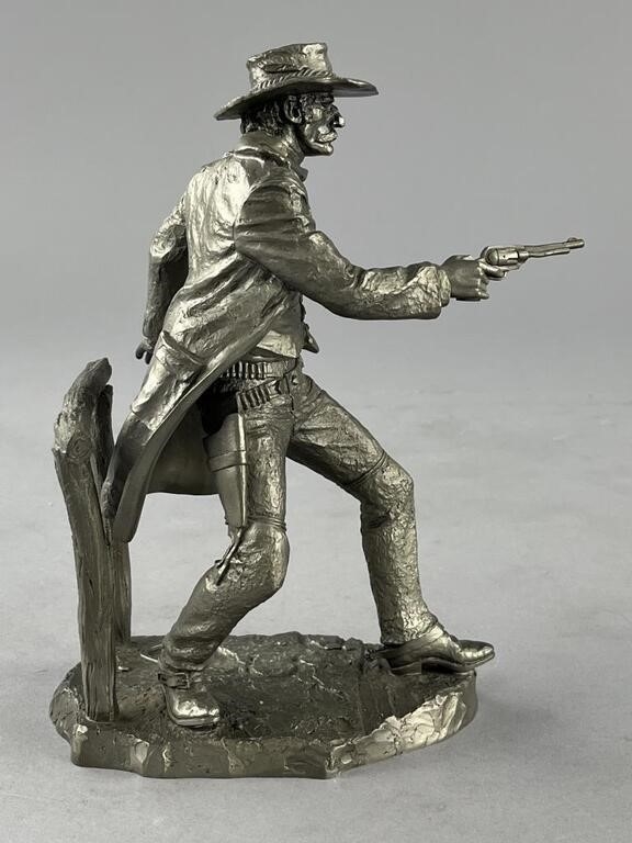Artwork by Jim Ponter, The Gunfighter, Made of Pewter