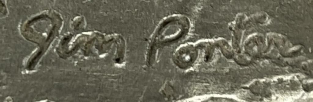 Artwork by Jim Ponter, The Gunfighter, Made of Pewter